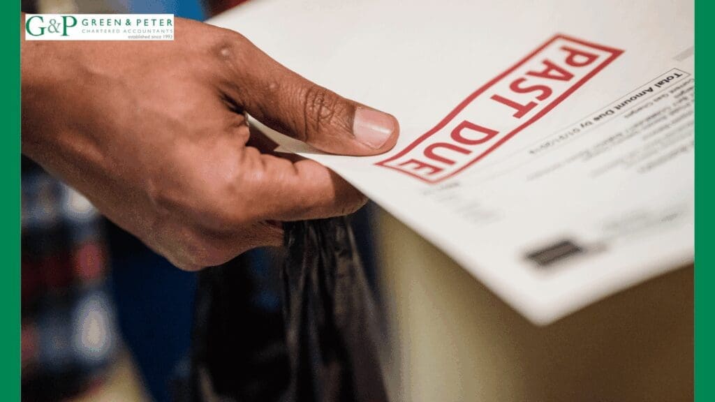 late payment legislation for past due invoices. hand holding an invoice stamped 'past due'